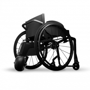 Image of the Sub 4 Wheelchair - Lightweight, racing-style wheelchair designed for speed and maneuverability, featuring a sleek frame and racing tires.