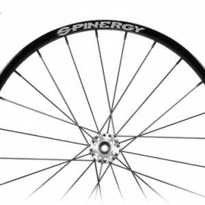 Close up image of the Spinergy XSL - SPOX Sport Wheelchair Wheel - Lightweight, high-performance wheelchair wheel featuring a cross-laced spoke pattern for enhanced rigidity and responsiveness.