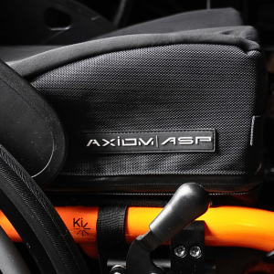 Side view of the Axiom ASP Wheelchair Cushion - Pressure-reducing, multi-layered wheelchair cushion designed for comfort and skin protection.