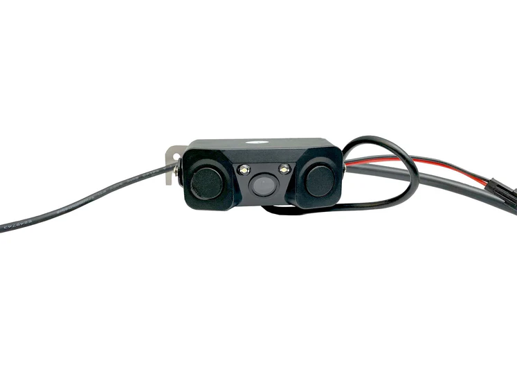 Close up image of the camera for the Cheelcare AWARE Permobil Rear-View Camera System - Enhanced Safety and Confidence for Permobil Power Wheelchair Users