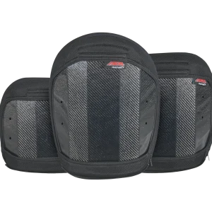 Front view of various ADI Carbon Fiber Series Backs. A sleek, black wheelchair back support made from carbon fiber. The backrest has a breathable mesh back panel and a supportive foam core, and comes in various heights. Designed for active individuals.