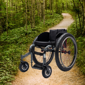 Image of the TiLite CR1 Carbon Fiber Ultra-Light Wheelchair - Lightweight, high-performance rigid wheelchair frame made from carbon fiber, designed for customizable seating and maneuverability.