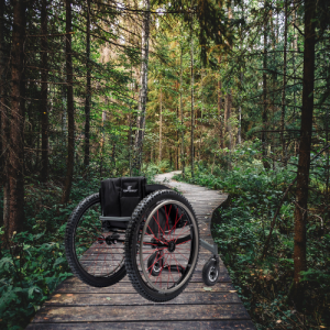 Image of the TiLite CR1 Carbon Fiber Ultra-Light Wheelchair - Lightweight, high-performance rigid wheelchair frame made from carbon fiber, designed for customizable seating and maneuverability.