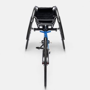 Front view of the Top End Eliminator NRG Wheelchair - Lightweight, high-performance manual wheelchair with a rigid frame, designed for speed, agility, and maximum maneuverability.