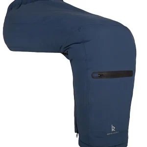 Image of the blue Raindek Parka - Waterproof, insulated wheelchair cover for lower body, providing warmth and protection from the elements.