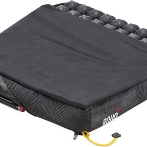 Image of the ROHO QUADTRO SELECT LOW PROFILE Wheelchair Cushion - Lightweight, inflatable wheelchair cushion designed for pressure redistribution and comfort, featuring a low-profile design for increased mobility.