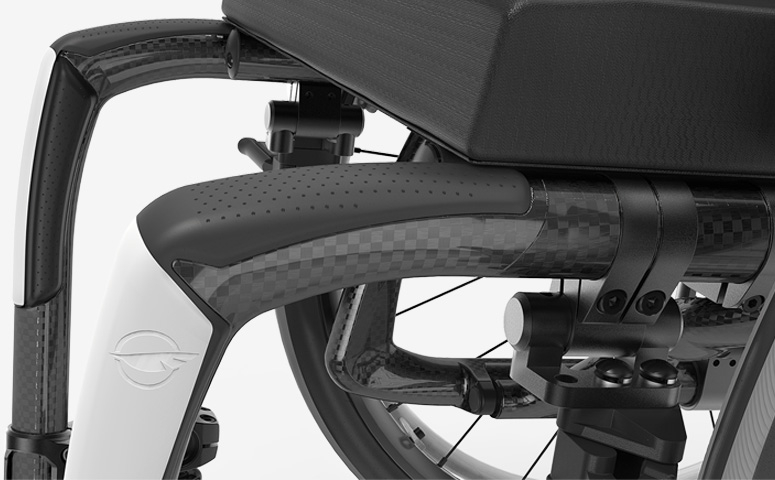 Image of the Veloce Folding Wheelchair - Lightweight, portable wheelchair with a folding frame for easy transportation and storage, designed for active individuals.